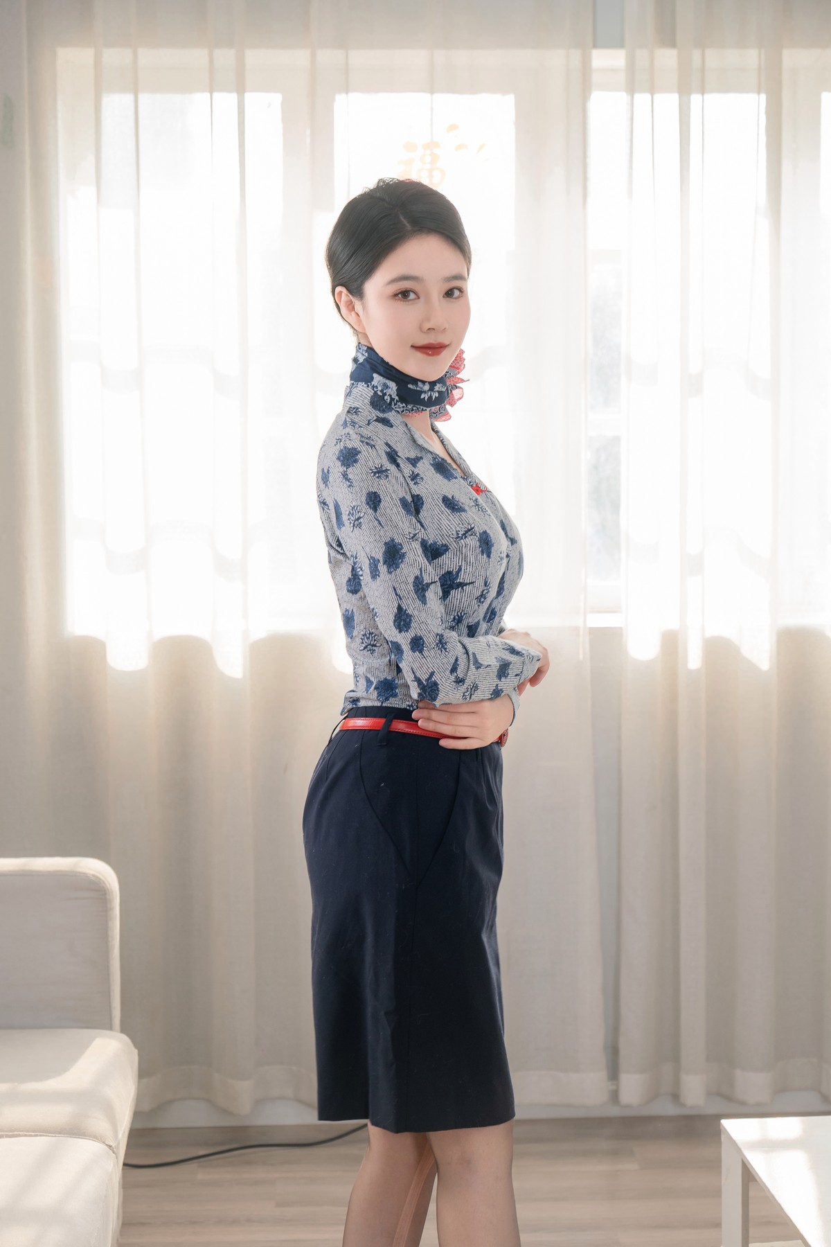 年年nnian 空姐制服第二弹 职业装升级版图集插图2