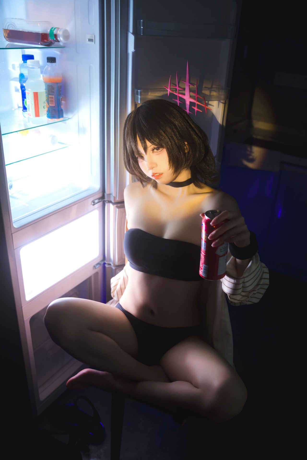 纸悦etsu_ko《美咲泳装》作品写真，好看的抹胸小美女插图5