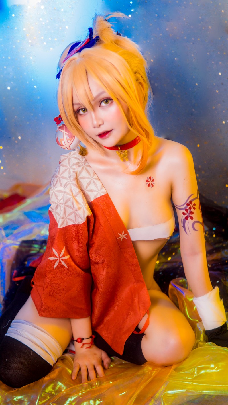 Joyce Lin2x Yoimiya Cosplay Genshin Impact 写真 40P插图1