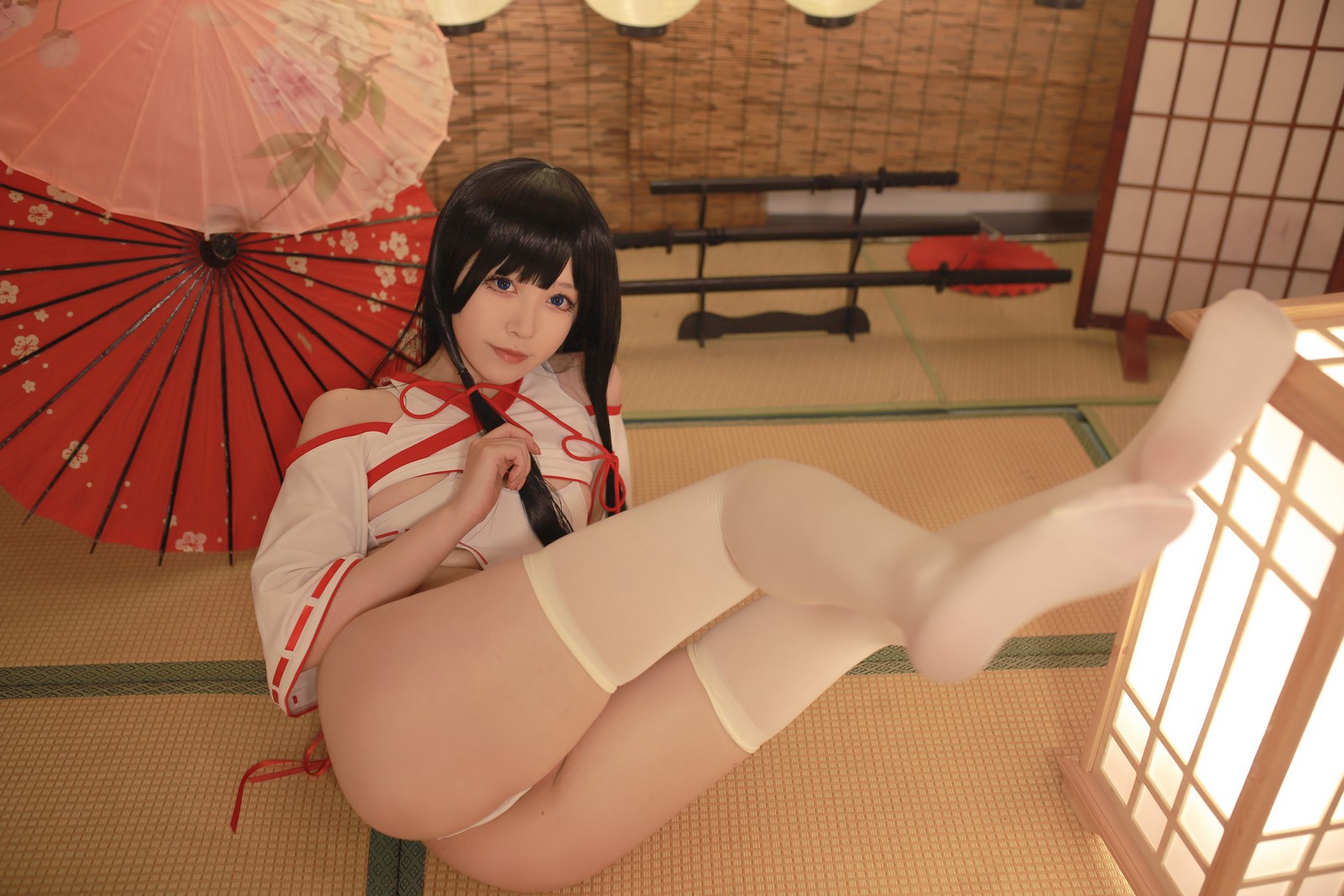 朝霧愛 – ビッチ巫女 Cosplay 高清写真（31P-305.1M）反差主题插图7