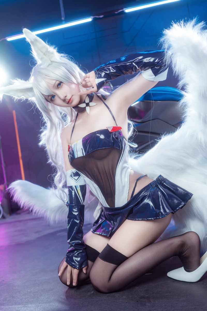 艾西Aiwest 碧蓝航线巴尔的摩&信浓赛车女郎Cosplay写真图集 双人高清图集 47P (200.7M)插图6