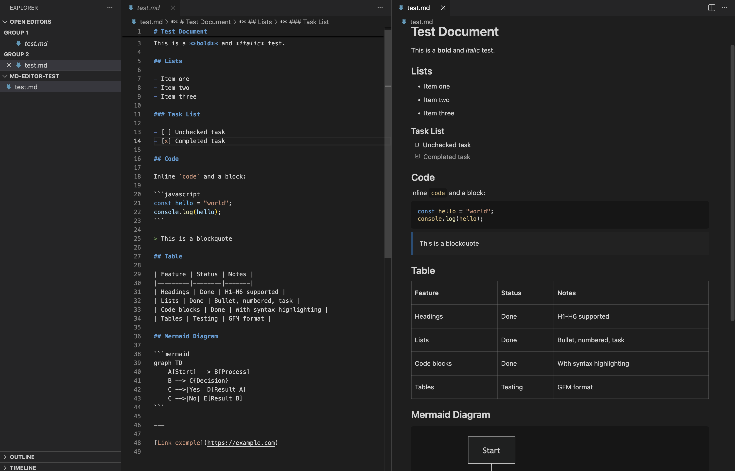 Visual Markdown Editor
