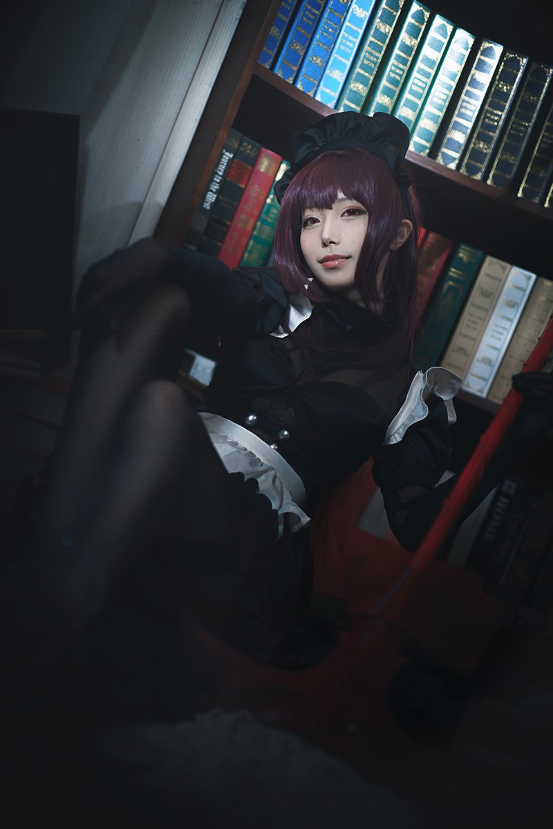 切切Celia 斯卡哈女仆 Scathach Cosplay Fate Grand Order 写真 14P插图8