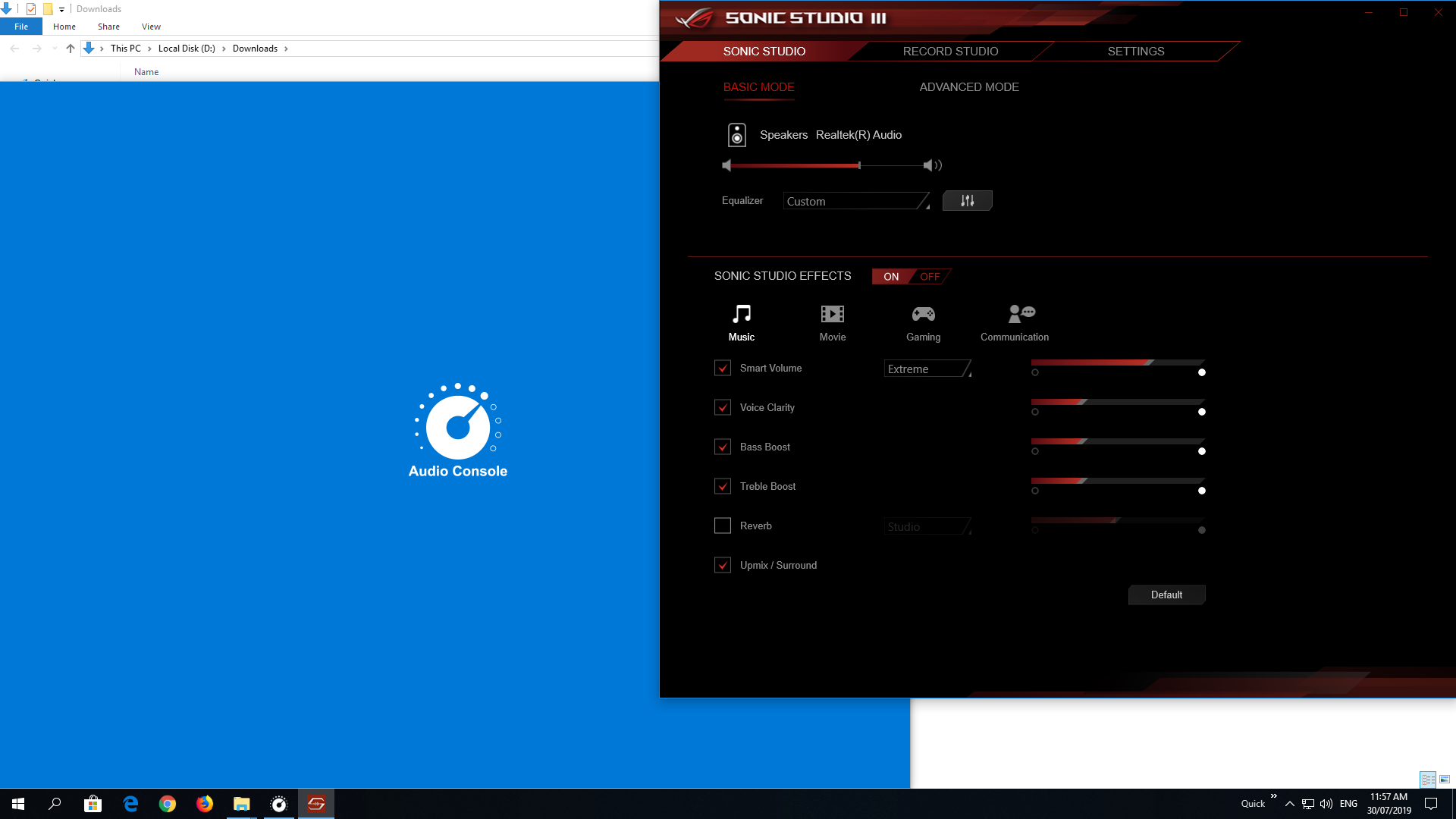 Realtek audio console msi