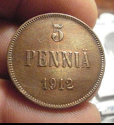 5 Penniä 1912. Finlandia (Imperio Ruso) 20181028-165449