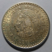 1947 - 5 Pesos "Cuauhtémoc" - México, 1947 IMG-20190328-115840