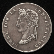 8 soles Bolivia 1855, PAS7001