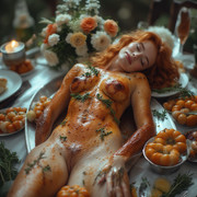 Garden wedding wom served Redhair 1 05