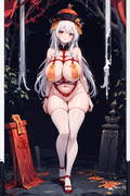 05048-2130045411-1girl-mature-female-solo-huge-breasts-sagging-breasts-jiangshi-no-bra-cleavage