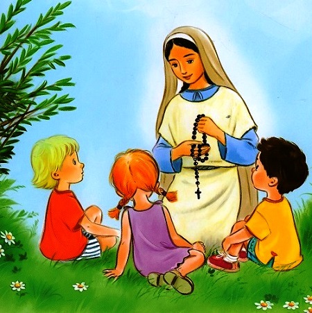 Pregare è il modo per lasciare agire Dio in noi dans Citazioni, frasi e pensieri Maria-e-il-santo-Rosario