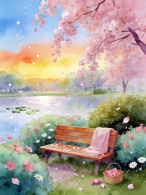 公园的隐蔽长椅