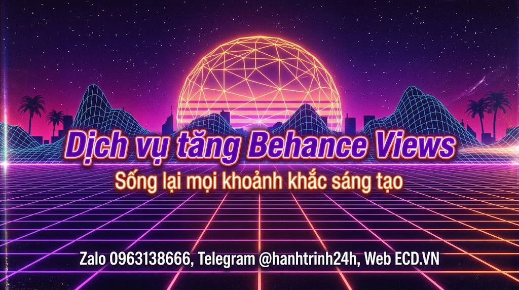 tăng behance views chất lượng tăng impression