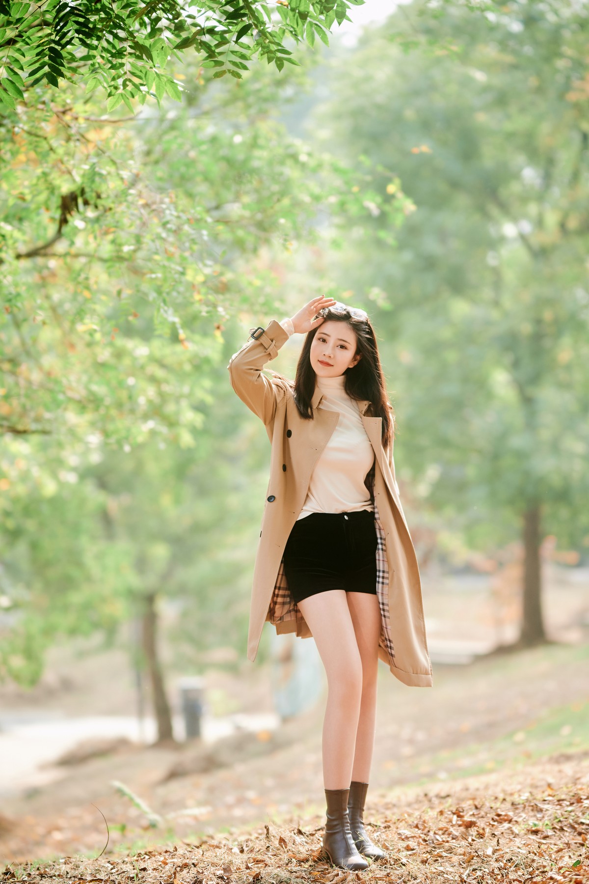 年年nnian 枫叶秋日主题写真 氛围感高清图集插图3