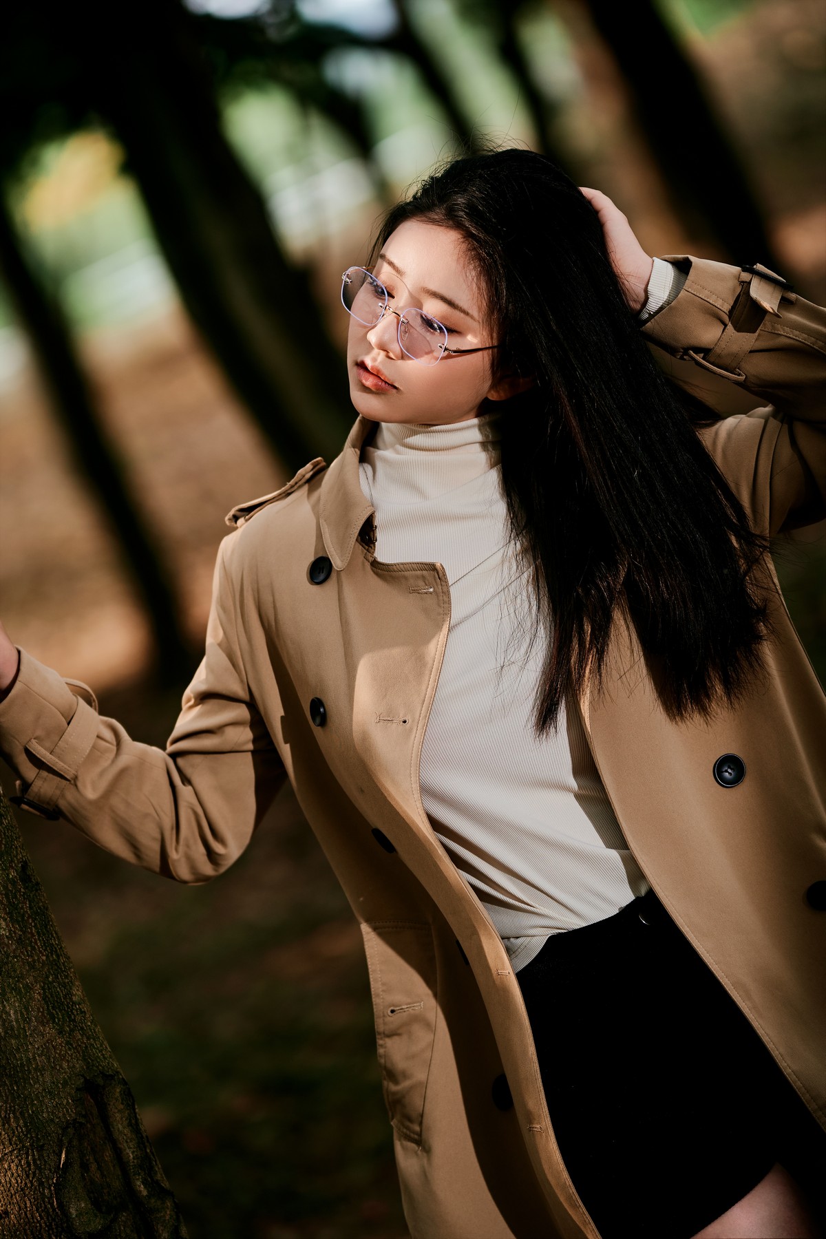 年年nnian 枫叶秋日主题写真 氛围感高清图集插图7