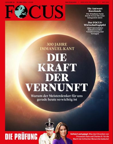 Cover: Focus Nachrichtenmagazin No 14 vom 28  M&auml;rz 2024