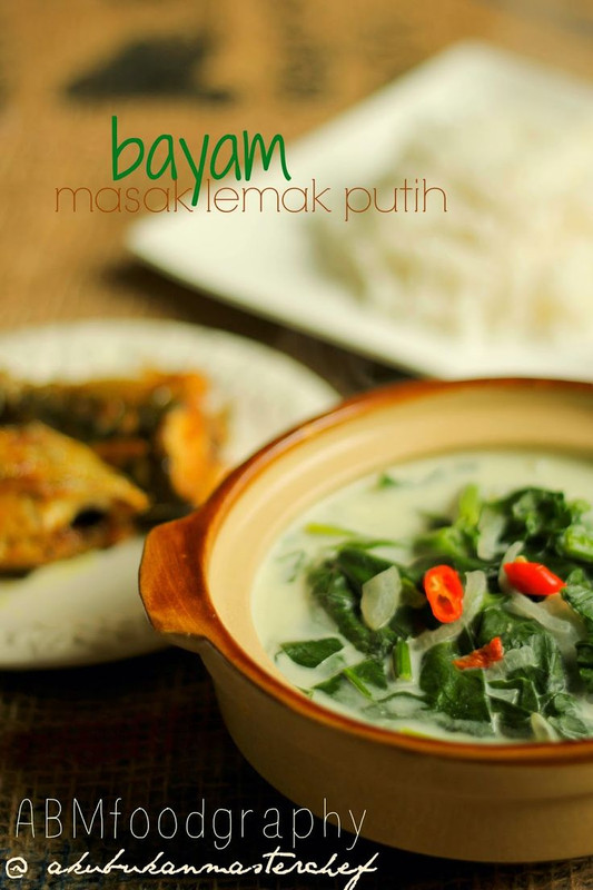 Resepi 298 Bayam masak Lemak Putih