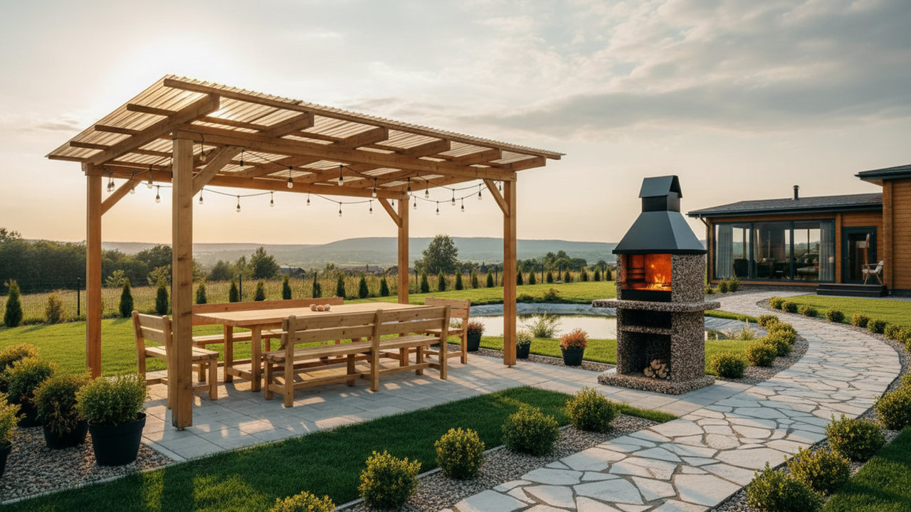 Внешний вид гранитных и кирпичных печей