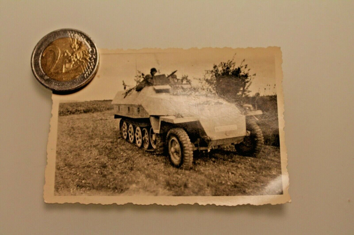 orig.Foto-Deutsches-Reich-WH-Schützenpanzer- Kettenfzg-Soldaten- Norwegen-1-