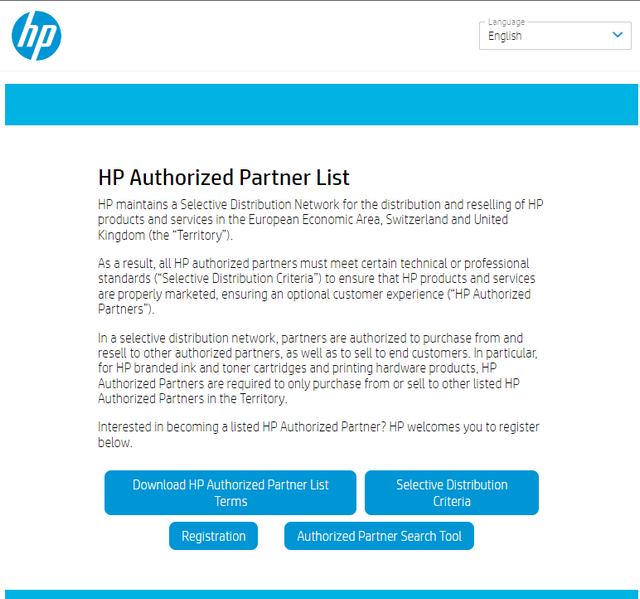 Authorized HP partners