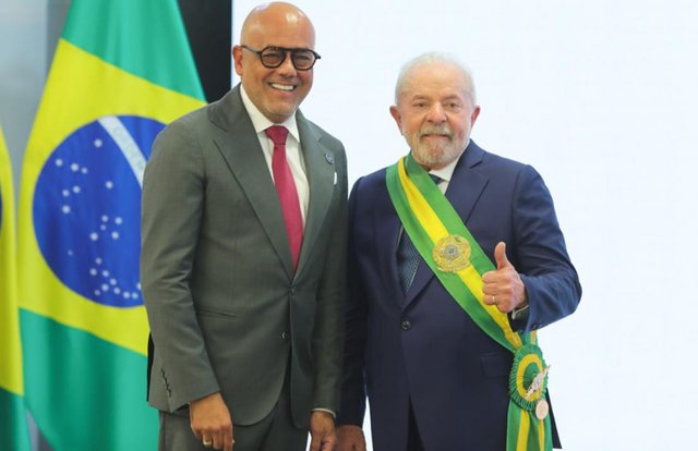 Lula da Silva y Jorge Rodríguez