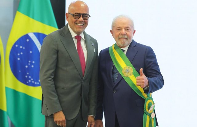 Lula da Silva y Jorge Rodríguez Lula da Silva y Jorge Rodríguez