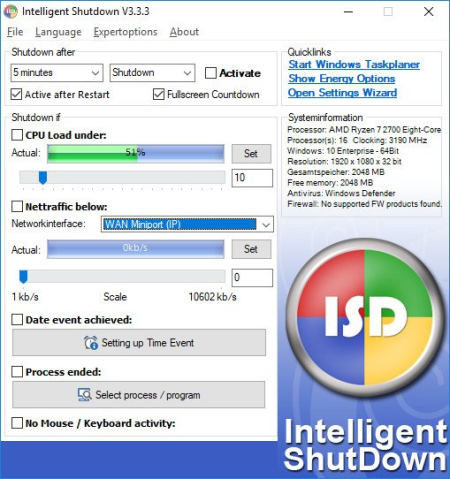 Intelligent Shutdown 3.3.3