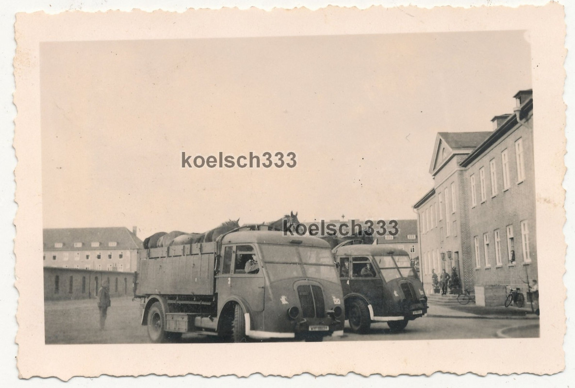 Foto französische Renault Beute LKW der Wehrmacht mit Wappen Kennung der 110. ID