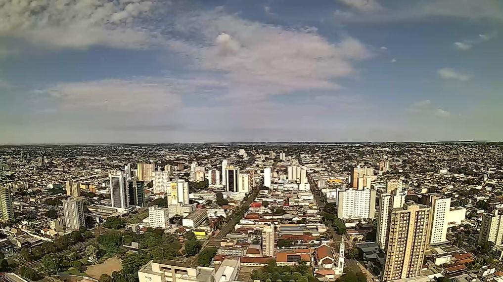 Campo Grande nesta manhã de domingo