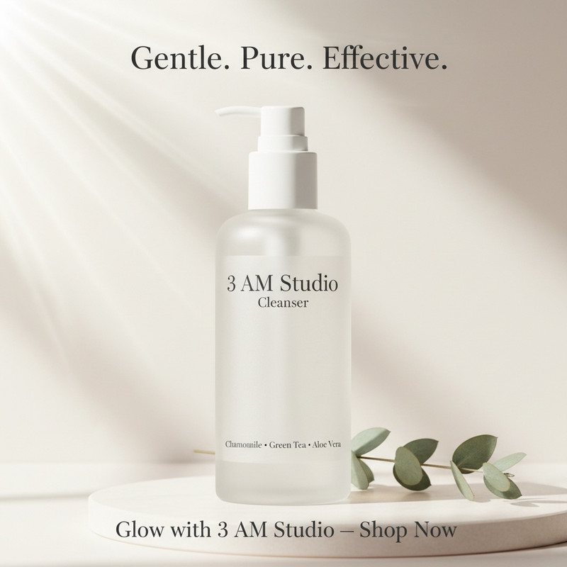 Ingredient Spotlight Ad Creative with Niacinamide Centella and Hyaluronic Acid