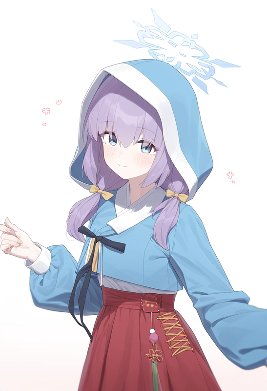 depth of field, 1girl, {{{{hanbok}}}}, atsuko (blue archive), healthyman, blush, s-563205113