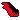 A pixel art gif of black and red wing flapping