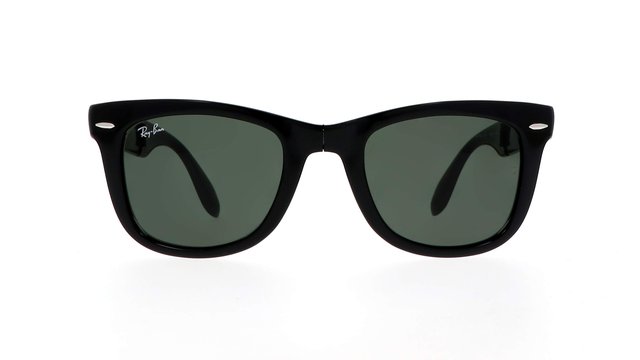 Ray Ban Folding Wayfarer RB4105 601/50 Black Sunglasses