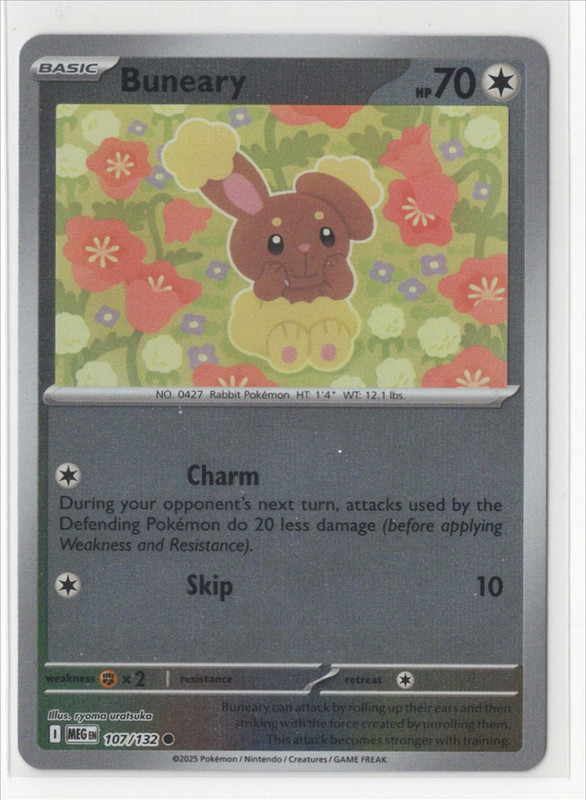 Pokemon Mega Evolution - 107/132 Buneary Reverse Holo - Picture 1 of 1
