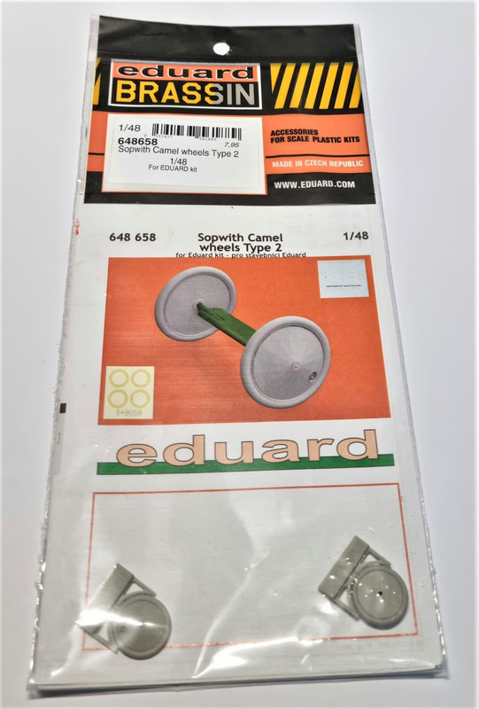 Brassin 1/48 Scale Sopwith Camel wheels Type 1 for Eduard - 648657 Brassin 1/48 Scale Sopwith Camel wheels Type 1 for Eduard - 648657