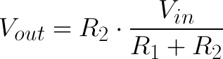 equacao tensao saida circuito divisor