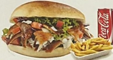 Menù panino grande kebab