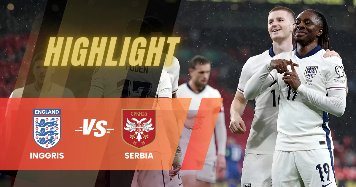 Highlight Timnas Inggris Tampil Tanpa Cela: Dua Gol dan Clean Sheet Ketujuh