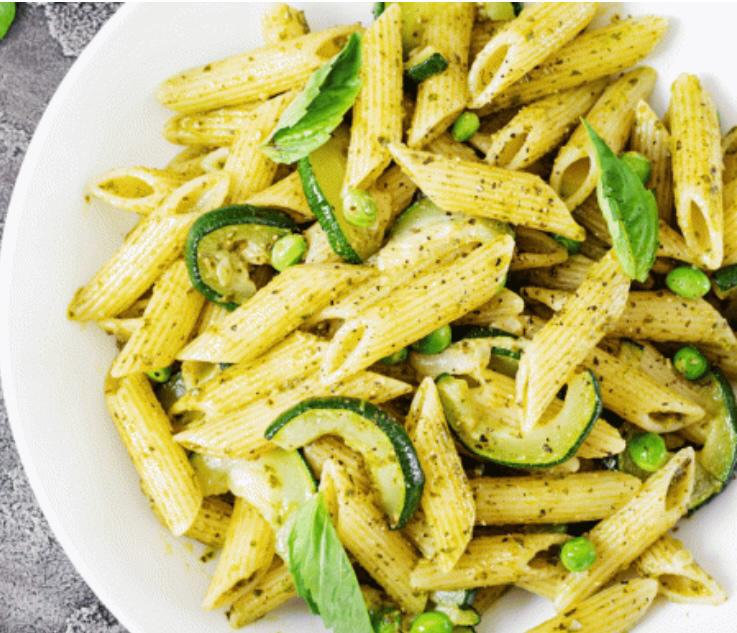 Penne zucchine e pesto
