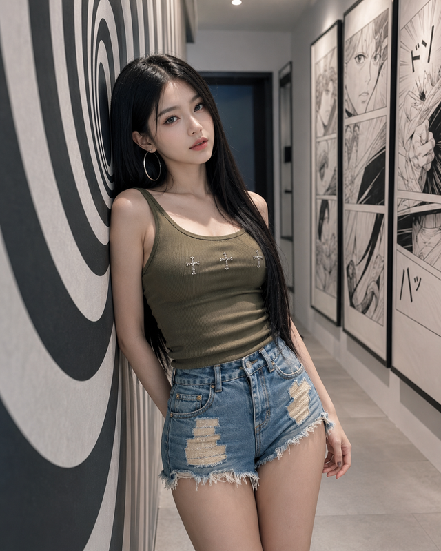 Người phụ nữ trong hành lang