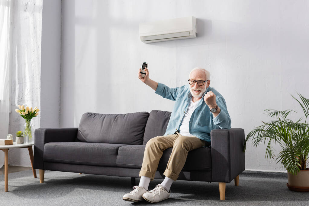 Elderly Man Showing Yes Gesture
