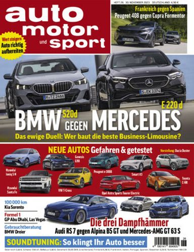 Cover: Auto Motor und Sport Magazin No 26 vom 30  November 2023