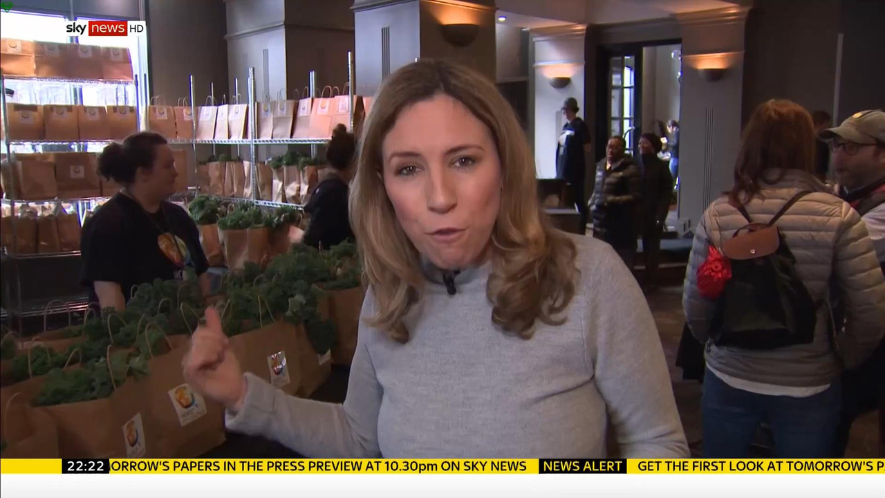 24 January - 22.00.00 - Sky News At 10. Anna Botting with the ma
