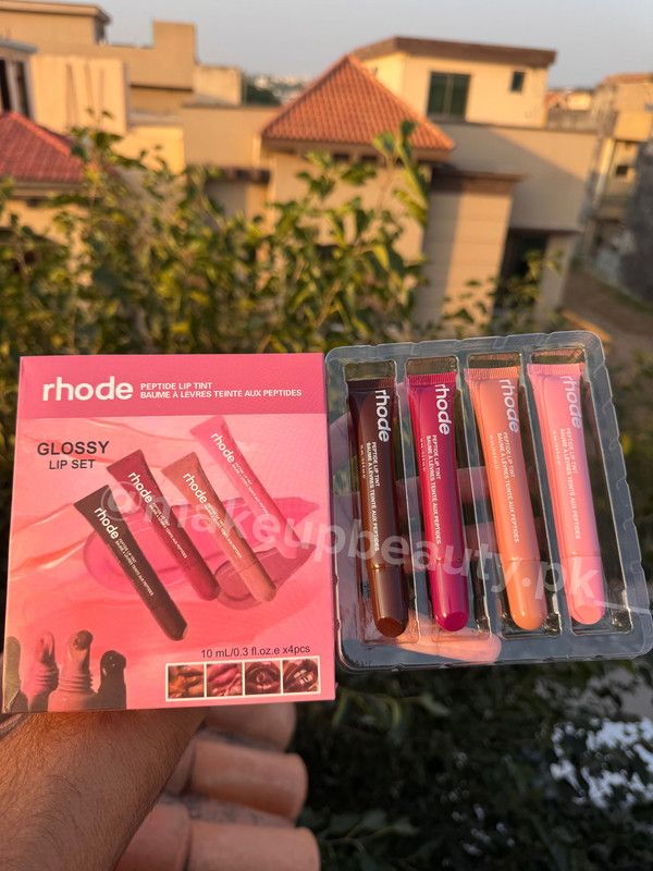 Rhode Peptide Lip Tint – Glossy Lip Set 4 in 1.