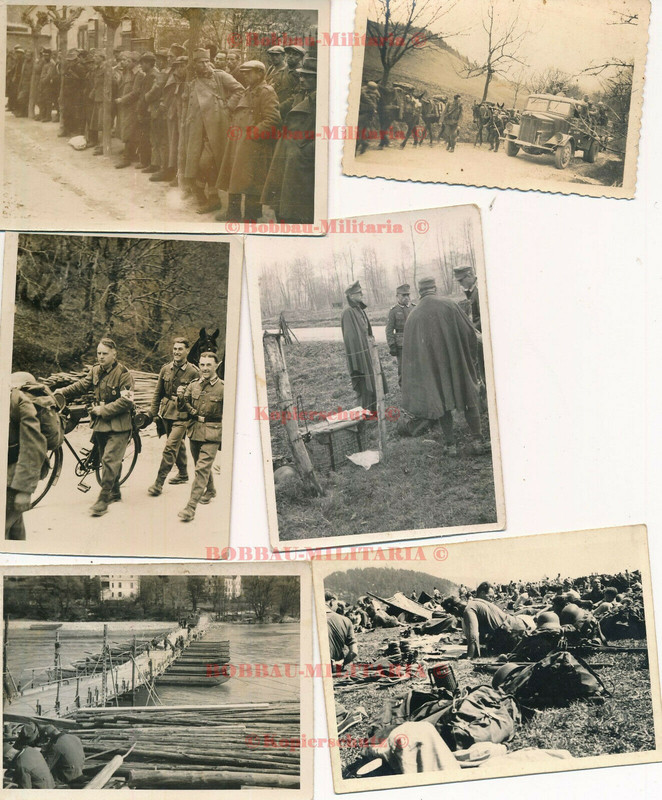 Jugoslawien Gebirgsjäger-Regt.98 Gefangene Jugos Ponton Not Steg Vormarsch