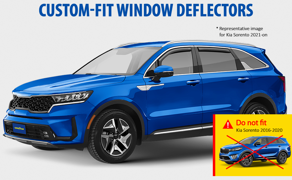 Window Visors Rain Guards Shield For 2021 2022 2023 2024 2025 Kia Sorento Out Channel Window Vent Wind Deflectors Visors Shades For 21 25 Sorento Window Visors Rain Guards Shield For 2021 2022 2023 2024 2025 Kia Sorento Out Channel Window Vent Wind Deflectors Visors Shades For 21 25 Sorento