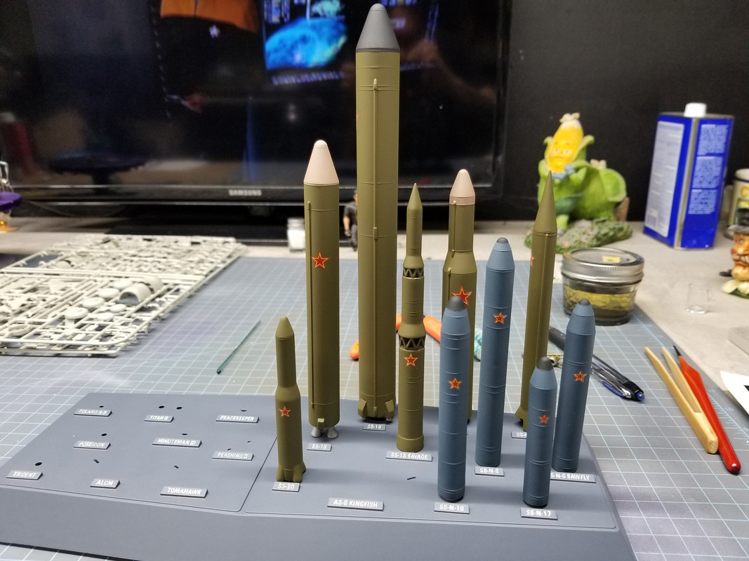 WIP: Monogram USA/USSR Missile kit 1:144 - Space - Finescale