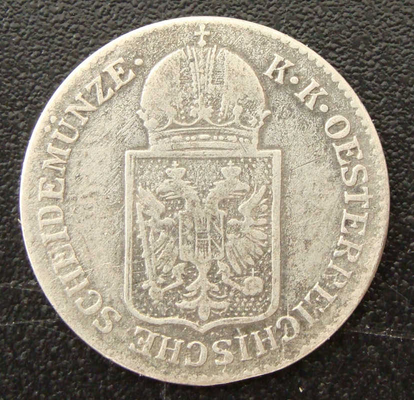 6 Kreuzer. Austria (1849) AUT-6-Kreuzer-1842-anv