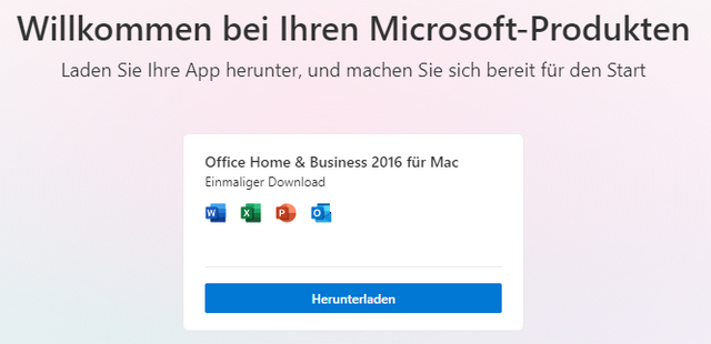 Gekaufte Microsoft Produkte