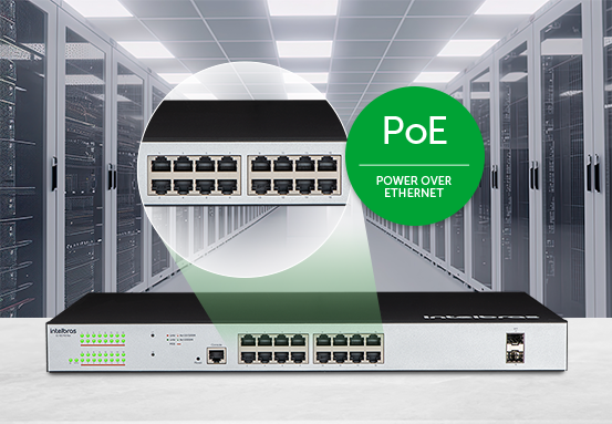 Imagem da tecnologia PoE do SG 1602 PoE Max.