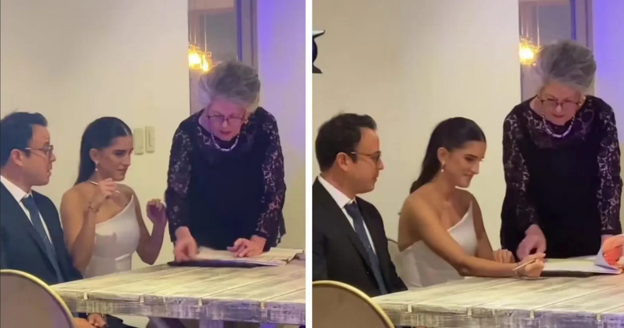Firmaba acta de matrimonio y comenzó a quemarse: